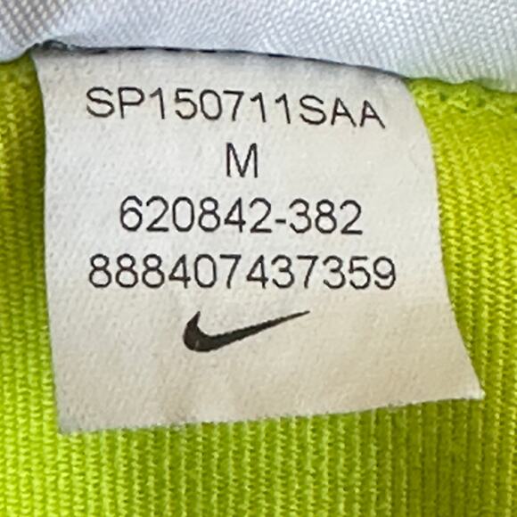 Nike Dri-Fit Skort Womens M Neon Yellow Gray Athletic Flowy Tennis Athleisure - Picture 6 of 6